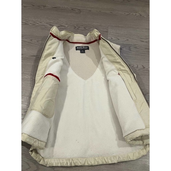 Woolrich womens down vest ecru size small - Picture 4 of 8